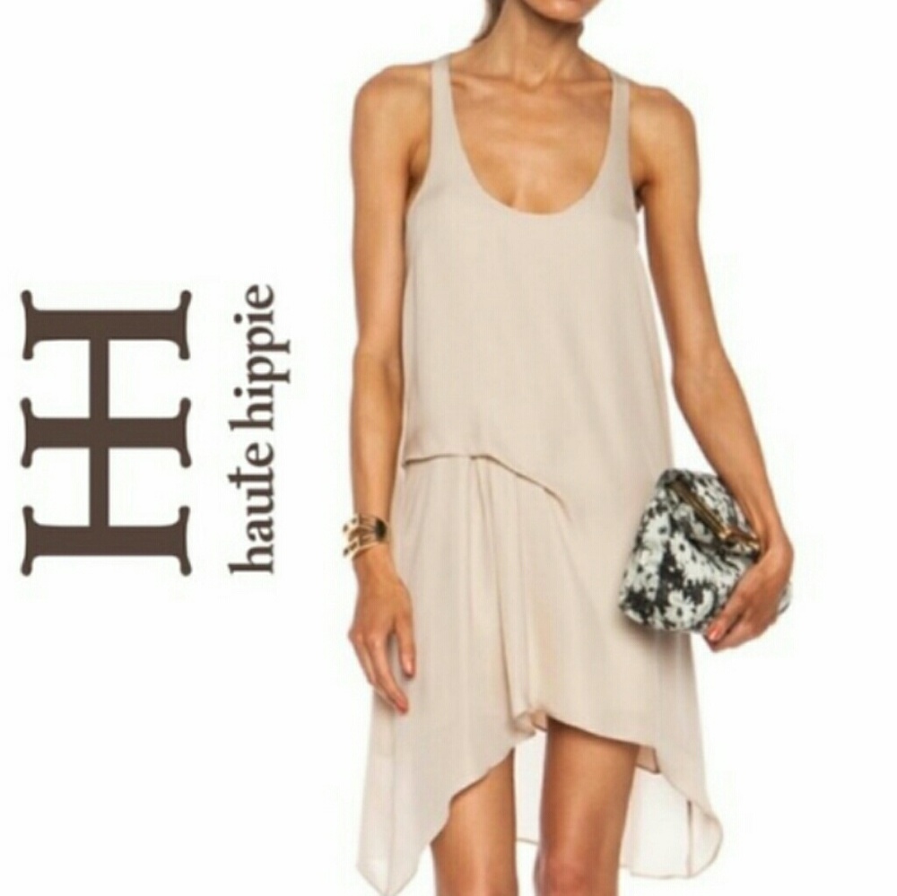 Haute Hippie Silk Racerback Dress